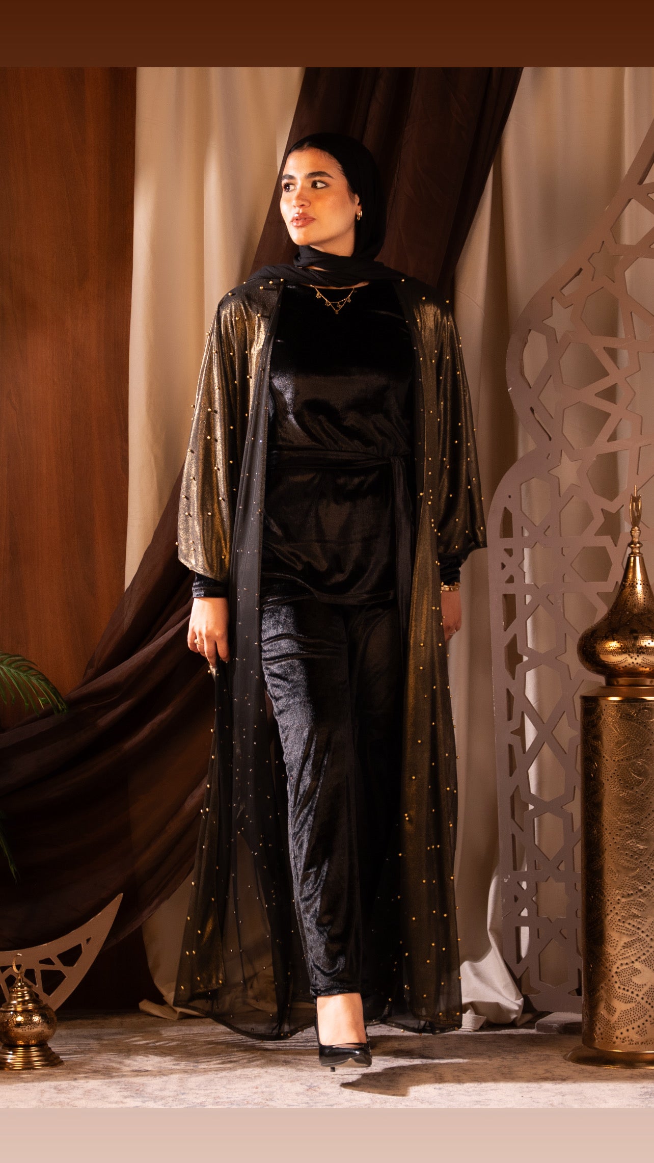 Chiffon with lolly kaftan