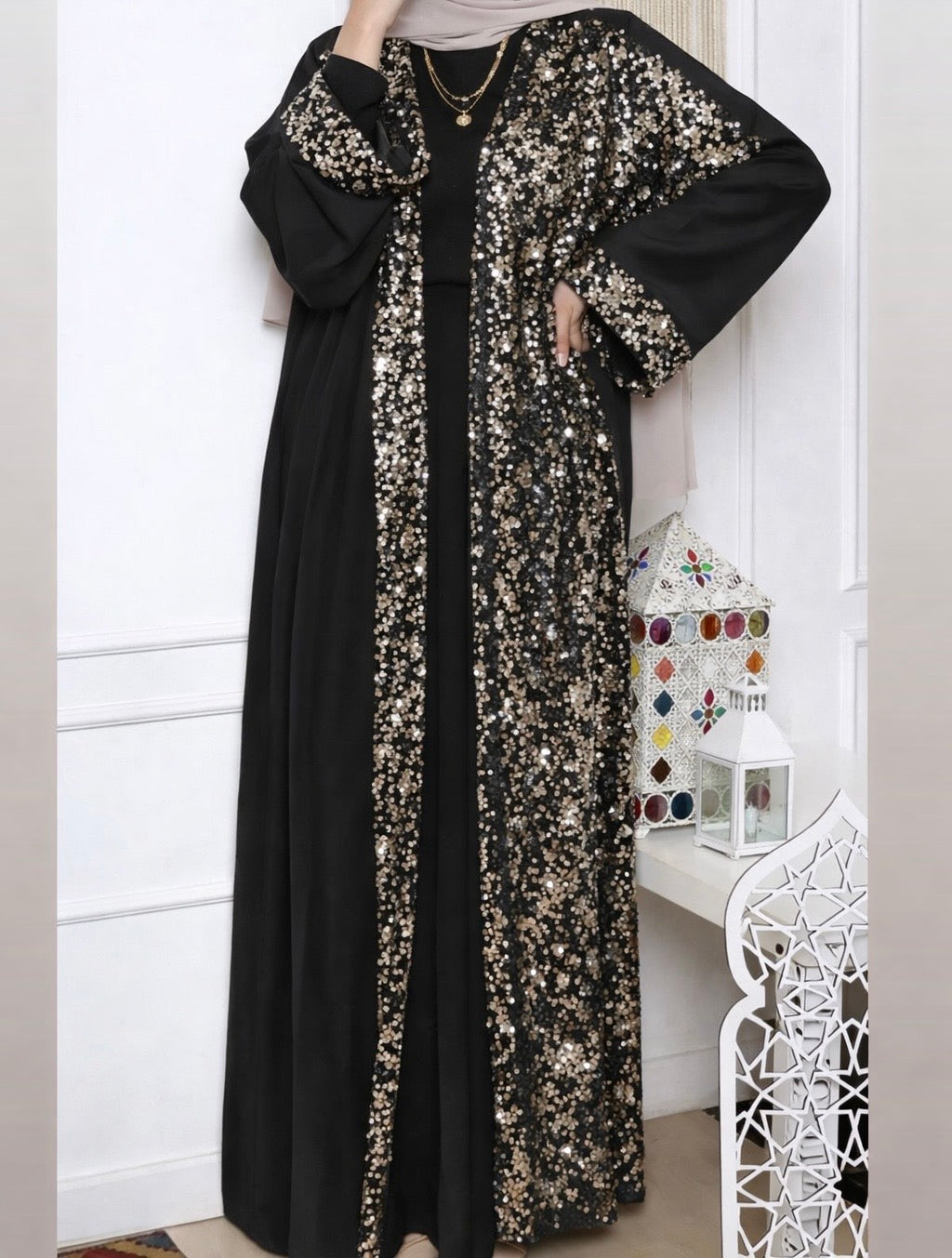 Golden Offwhite Kaftan